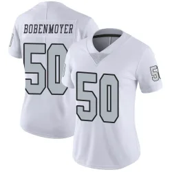 Women's Jacob Bobenmoyer Las Vegas Raiders No.50 Limited Color Rush Jersey - White