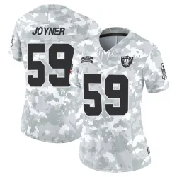 Women's Jah Joyner Las Vegas Raiders No.59 Limited 2024 Salute to Service Jersey - Arctic Camo