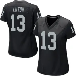 Women's Jake Luton Las Vegas Raiders No.13 Game Team Color Jersey - Black