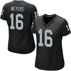 Women's Jakobi Meyers Las Vegas Raiders No.16 Game Team Color Jersey - Black