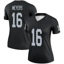 Women's Jakobi Meyers Las Vegas Raiders No.16 Legend Jersey - Black