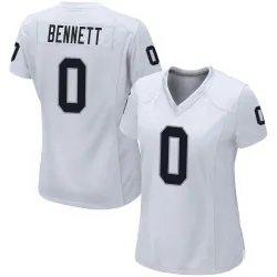 Women's Jakorian Bennett Las Vegas Raiders No.0 Game Jersey - White