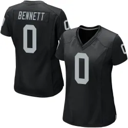 Women's Jakorian Bennett Las Vegas Raiders No.0 Game Team Color Jersey - Black