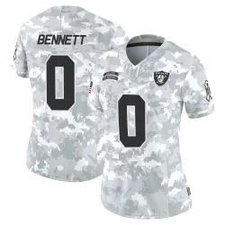 Women's Jakorian Bennett Las Vegas Raiders No.0 Limited 2024 Salute to Service Jersey - Arctic Camo