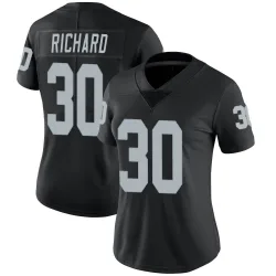 Women's Jalen Richard Las Vegas Raiders No.30 Limited Team Color Vapor Untouchable Jersey - Black