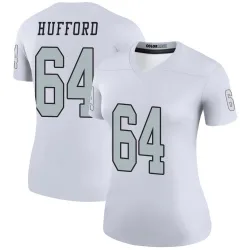 Women's Jarrod Hufford Las Vegas Raiders No.64 Legend Color Rush Jersey - White