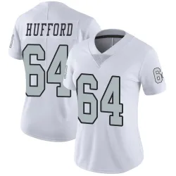 Women's Jarrod Hufford Las Vegas Raiders No.64 Limited Color Rush Jersey - White