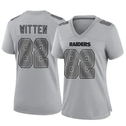 Women's Jason Witten Las Vegas Raiders No.82 Game Atmosphere Fashion Jersey - Gray