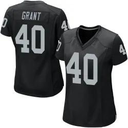 Women's Jaydon Grant Las Vegas Raiders No.40 Game Team Color Jersey - Black