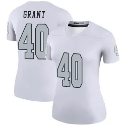 Women's Jaydon Grant Las Vegas Raiders No.40 Legend Color Rush Jersey - White