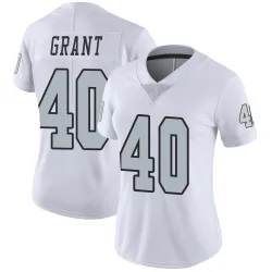 Women's Jaydon Grant Las Vegas Raiders No.40 Limited Color Rush Jersey - White