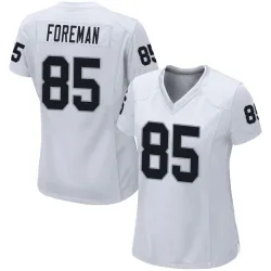 Women's Jeff Foreman Las Vegas Raiders No.85 Game Jersey - White