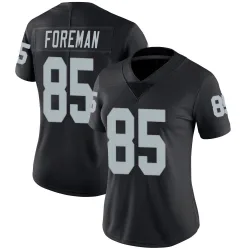 Women's Jeff Foreman Las Vegas Raiders No.85 Limited Team Color Vapor Untouchable Jersey - Black