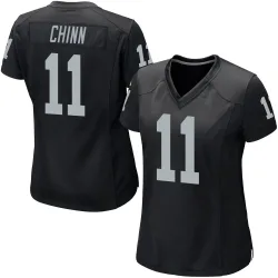 Women's Jeremy Chinn Las Vegas Raiders No.11 Game Team Color Jersey - Black