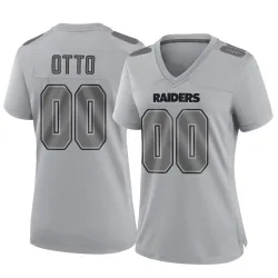 Women's Jim Otto Las Vegas Raiders No.00 Game Atmosphere Fashion Jersey - Gray