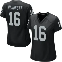 Women's Jim Plunkett Las Vegas Raiders No.16 Game Team Color Jersey - Black