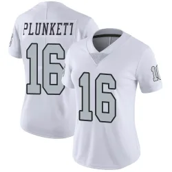 Women's Jim Plunkett Las Vegas Raiders No.16 Limited Color Rush Jersey - White