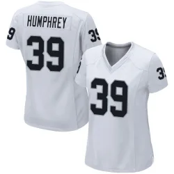 Women's John Humphrey Las Vegas Raiders No.39 Game Jersey - White