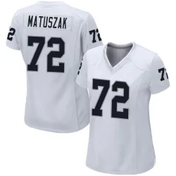 Women's John Matuszak Las Vegas Raiders No.72 Game Jersey - White