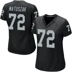 Women's John Matuszak Las Vegas Raiders No.72 Game Team Color Jersey - Black