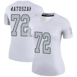 Women's John Matuszak Las Vegas Raiders No.72 Legend Color Rush Jersey - White