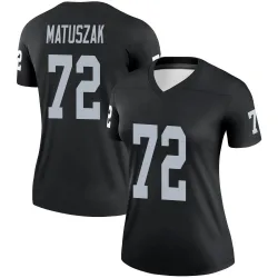 Women's John Matuszak Las Vegas Raiders No.72 Legend Jersey - Black
