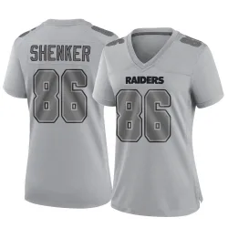 Women's John Samuel Shenker Las Vegas Raiders No.86 Game Atmosphere Fashion Jersey - Gray