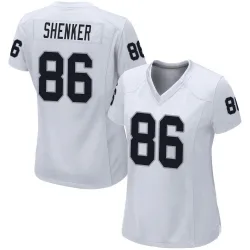 Women's John Samuel Shenker Las Vegas Raiders No.86 Game Jersey - White