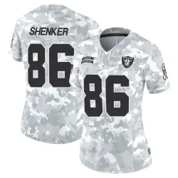Women's John Samuel Shenker Las Vegas Raiders No.86 Limited 2024 Salute to Service Jersey - Arctic Camo