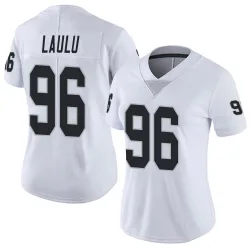 Women's Jonah Laulu Las Vegas Raiders No.96 Limited Vapor Untouchable Jersey - White