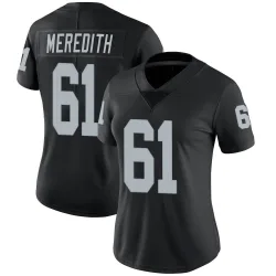 Women's Jordan Meredith Las Vegas Raiders No.61 Limited Team Color Vapor Untouchable Jersey - Black