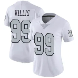 Women's Jordan Willis Las Vegas Raiders No.99 Limited Color Rush Jersey - White