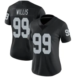 Women's Jordan Willis Las Vegas Raiders No.99 Limited Team Color Vapor Untouchable Jersey - Black