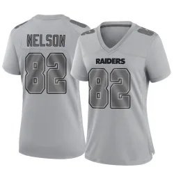 Women's Jordy Nelson Las Vegas Raiders No.82 Game Atmosphere Fashion Jersey - Gray