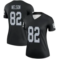Women's Jordy Nelson Las Vegas Raiders No.82 Legend Jersey - Black