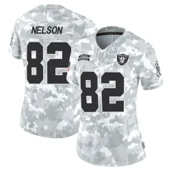 Women's Jordy Nelson Las Vegas Raiders No.82 Limited 2024 Salute to Service Jersey - Arctic Camo