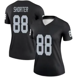 Women's Justin Shorter Las Vegas Raiders No.88 Legend Jersey - Black