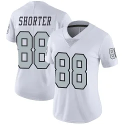 Women's Justin Shorter Las Vegas Raiders No.88 Limited Color Rush Jersey - White