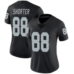 Women's Justin Shorter Las Vegas Raiders No.88 Limited Team Color Vapor Untouchable Jersey - Black