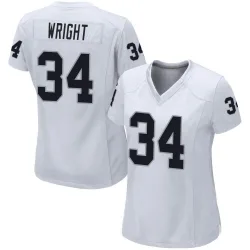 Women's K.J. Wright Las Vegas Raiders No.34 Game Jersey - White