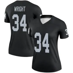 Women's K.J. Wright Las Vegas Raiders No.34 Legend Jersey - Black