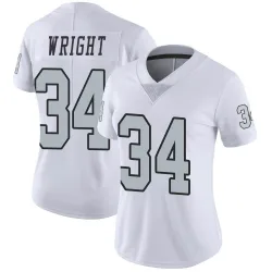 Women's K.J. Wright Las Vegas Raiders No.34 Limited Color Rush Jersey - White