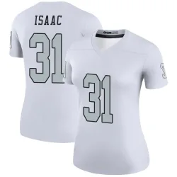 Women's Keenan Isaac Las Vegas Raiders No.31 Legend Color Rush Jersey - White