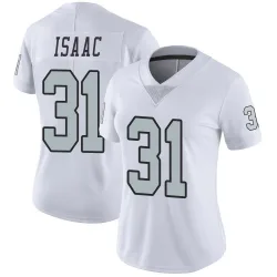 Women's Keenan Isaac Las Vegas Raiders No.31 Limited Color Rush Jersey - White