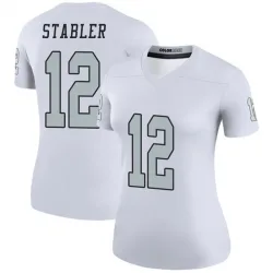 Women's Ken Stabler Las Vegas Raiders No.12 Legend Color Rush Jersey - White