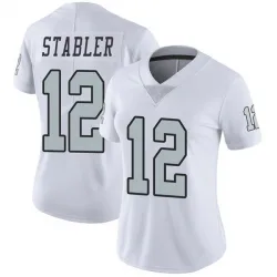 Women's Ken Stabler Las Vegas Raiders No.12 Limited Color Rush Jersey - White