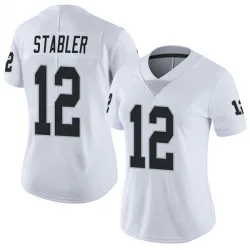 Women's Ken Stabler Las Vegas Raiders No.12 Limited Vapor Untouchable Jersey - White
