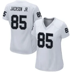 Women's Ketron Jackson Jr. Las Vegas Raiders No.85 Game Jersey - White
