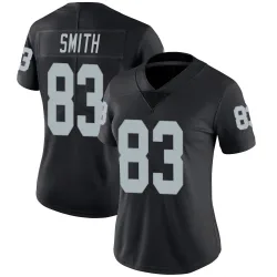 Women's Key'Shawn Smith Las Vegas Raiders No.83 Limited Team Color Vapor Untouchable Jersey - Black