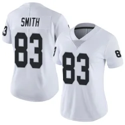 Women's Key'Shawn Smith Las Vegas Raiders No.83 Limited Vapor Untouchable Jersey - White